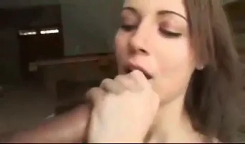 Cute Slut Devours Thick Cock with Hungry Lips