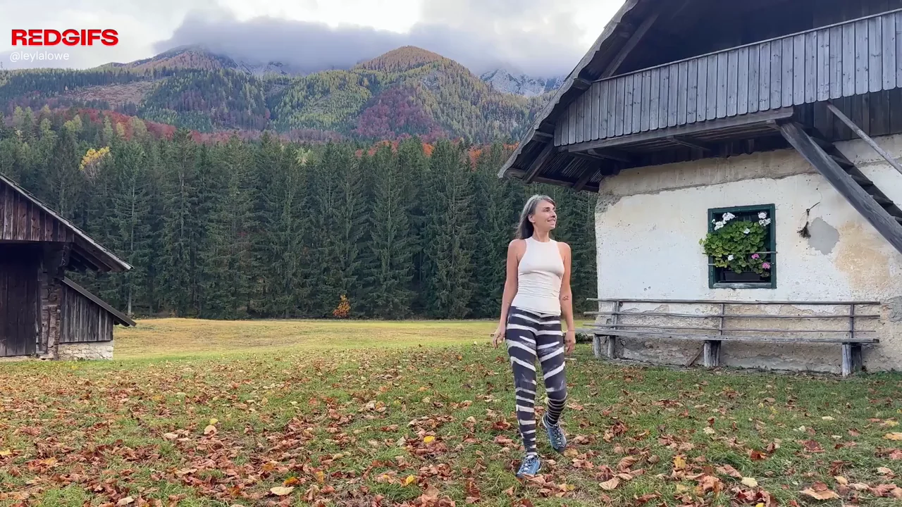 Petite MILF's Braless Tits Bounce Wild at Mountain Cabin 🏔️🍑