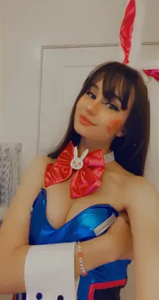 Bunny Slut's Sticky Ahegao Mouth Begs for Your Load