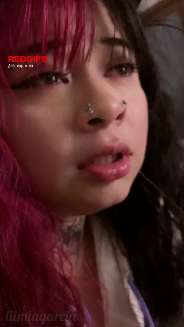 Pink-Haired Asian Slut Begs for White Cock Cum