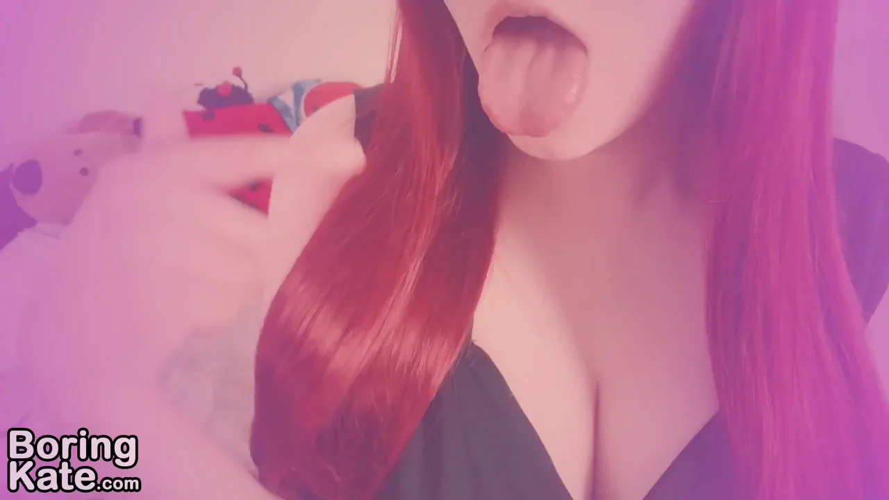 Pink-Haired Trans Tease Sticks Out Tongue & Grabs Those Titties – Cum Tell Me!