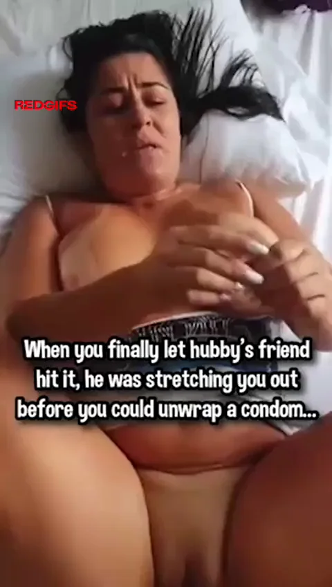 Hubby's Friend Stretches My Pussy Raw Before Condom 😈🍆💦