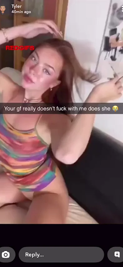 GF Proves Bully's Dick Reigns Supreme with Sloppy Snapchat Cheating Backshots
