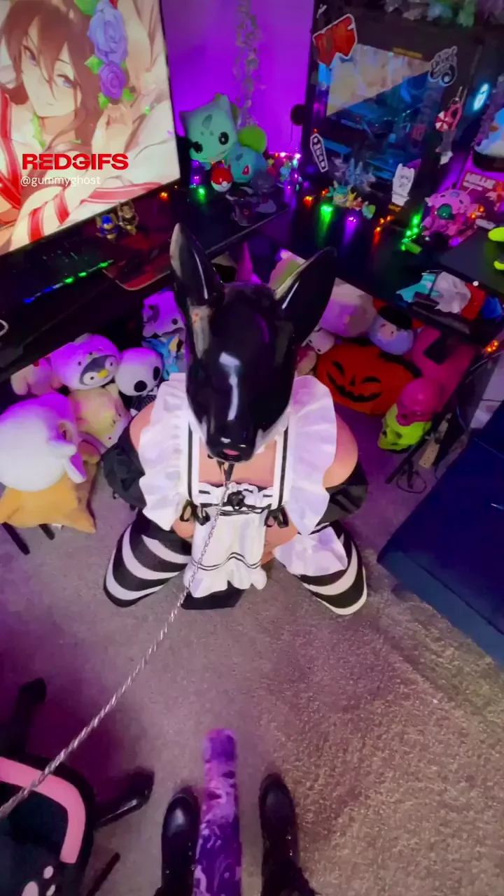 Cute Puppy Sissy Maid Gets Humiliated in Frilly Latex Gear!