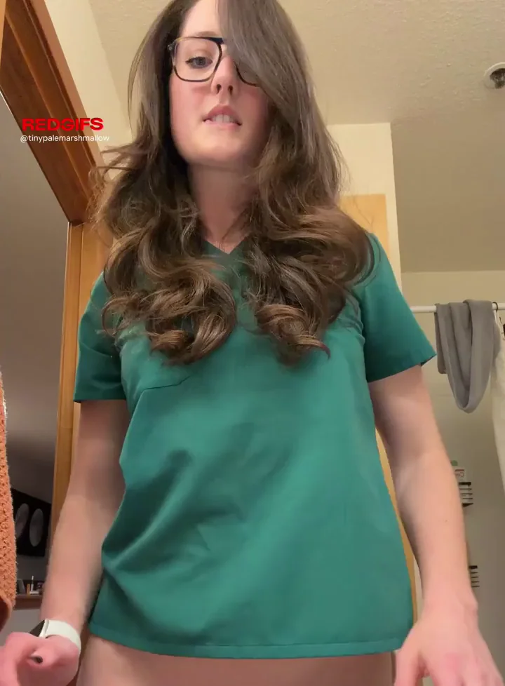 🔥 Nurse Gemma's Scrubs Tease & Tits Rescue 🍒💦