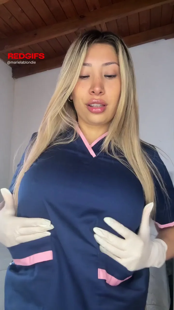 Nurse Slut Teases: How Many Times Ya Gonna Grope These Massive Tits? 😈🍒