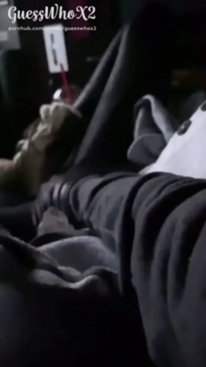 Guesswhox2 - Sneaky Finger Fuck in Movie Theater &amp; Risky Creampie in Public Bathroom Pov