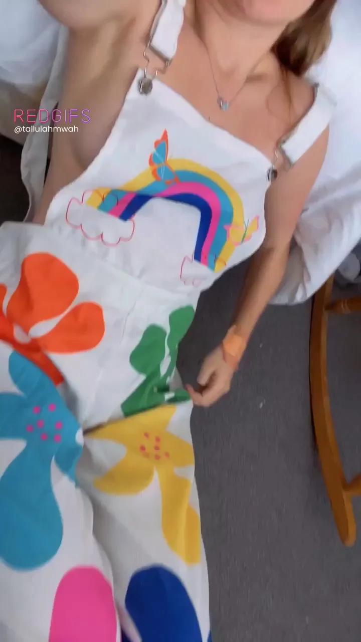 Cuter: My Tiny Titties or Rainbow Dungarees?