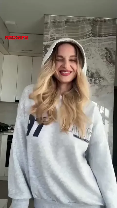 Teasing Teen in Hoodie: Nude or Nah?