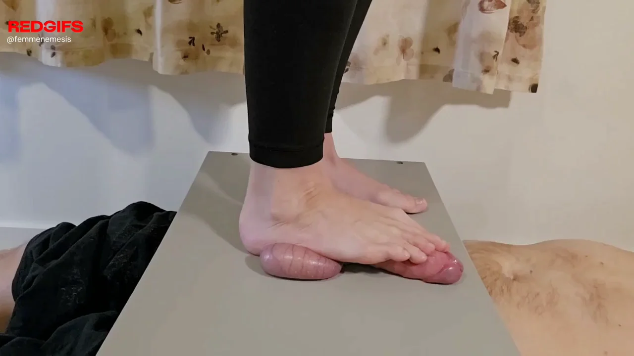 Dominatrix Dances on Swollen Balls: One-Footed Extreme Trampling Torture 😈