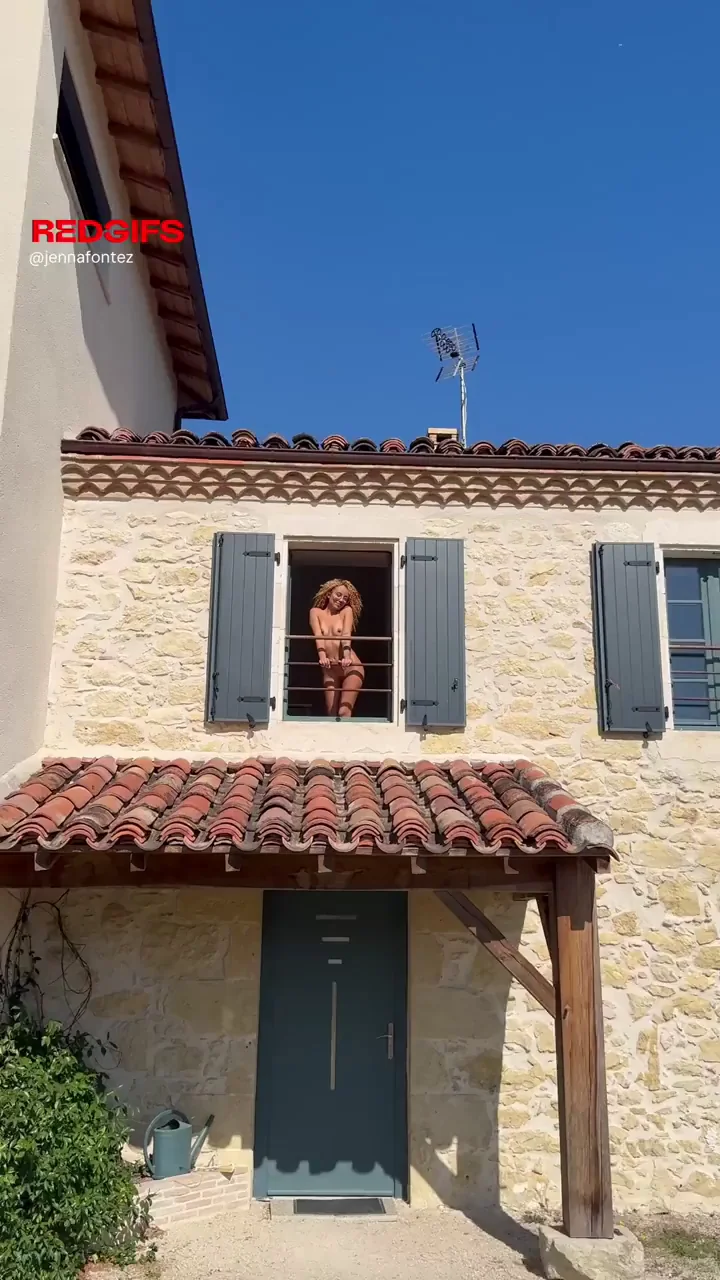 Latina Neighbor's Juicy Ass Tease from the Window