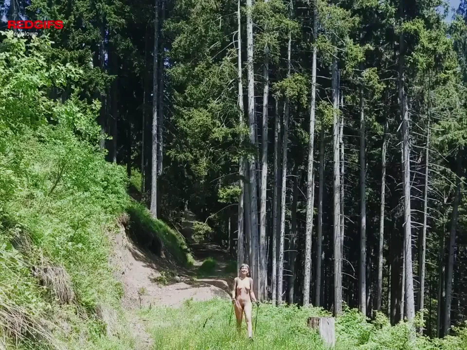 I love it when I can hike completely naked
