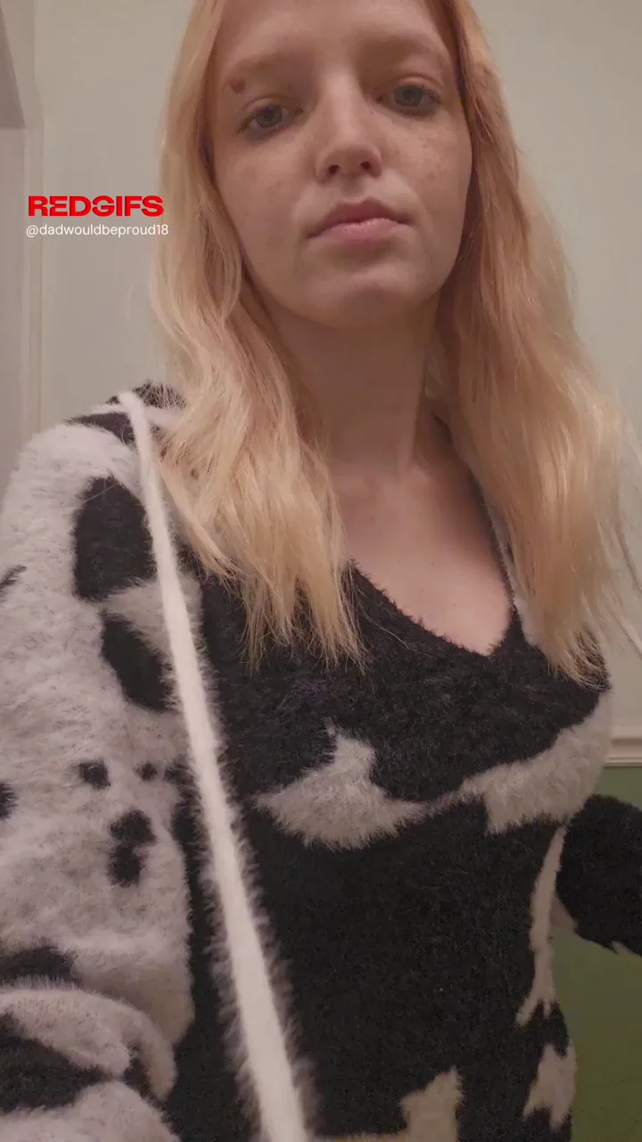 🔥 Dressed to Impressed: Cute Blonde Teases Tits On/Off 👙➡️🍈🍈