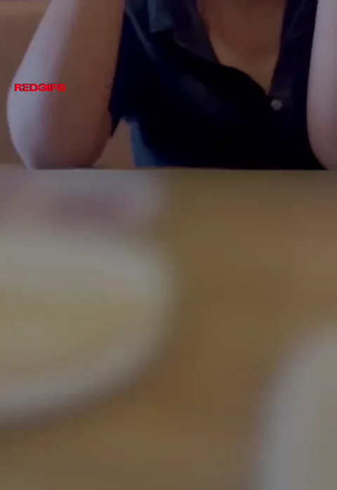 Indian Hotwife Serves Up Massive Titty Dessert in Public Restaurant Tease