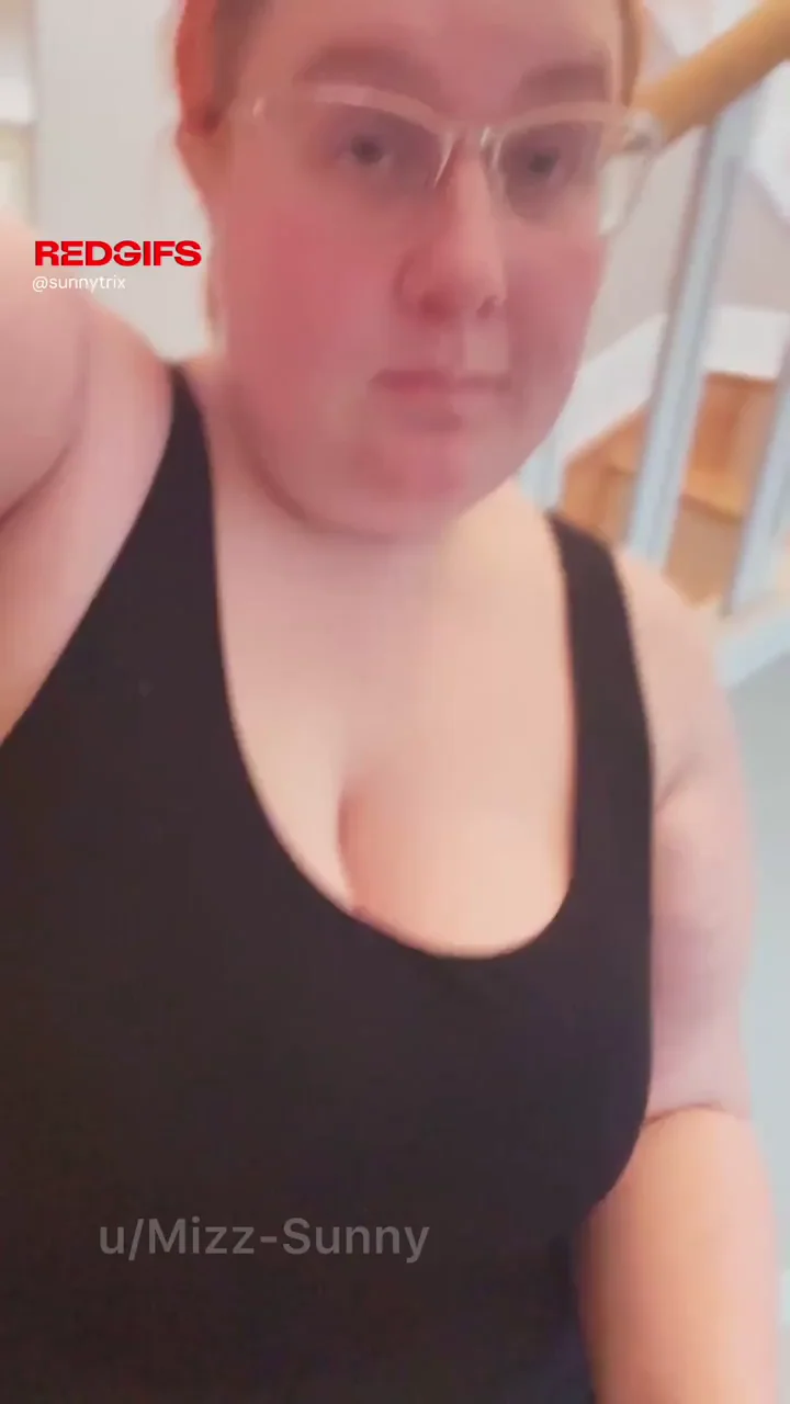 Redhead BBW MILF Teases Tight Pussy Peek Under Skirt
