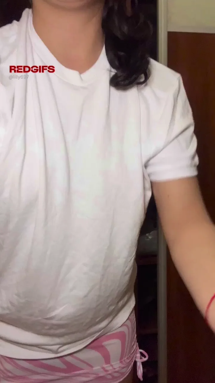 Cute Enough? Amateur Tease Flashes Perky Tits & Juicy Ass in Pink Thong