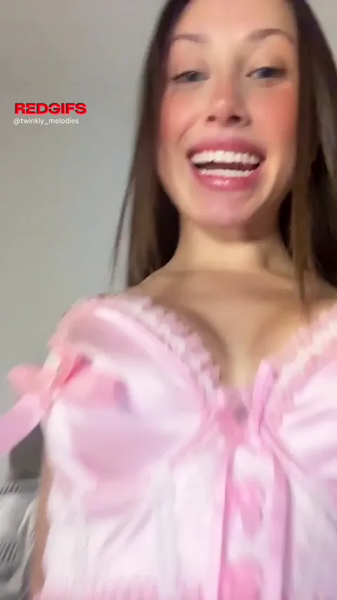 Ahegao Slut in Pink Lingerie Begs for Your Hot Load