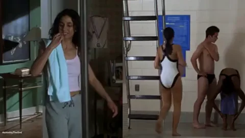 Emmanuelle Chriqui's Steamy Snow Day Pool Tease 😈💦