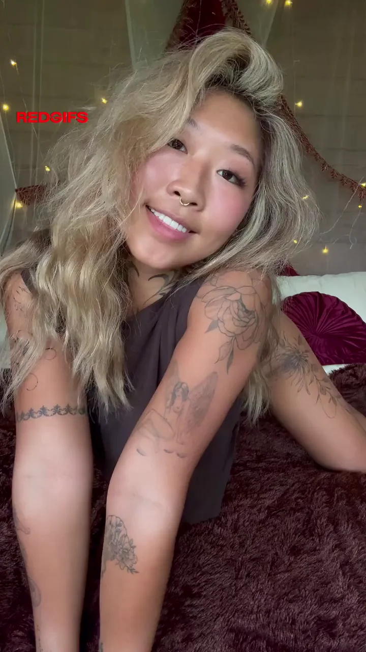 🔥 How Hard Would You Pound This Naughty Tattooed Korean Slut? 🍑💦