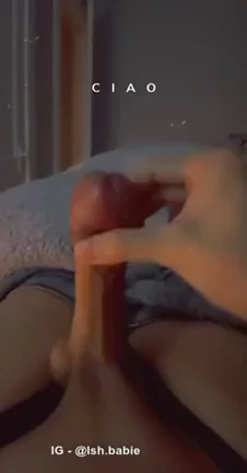 😈 IG Ish.babie Cums Hard & Shows Off Thick Trans Cock 💦🍆
