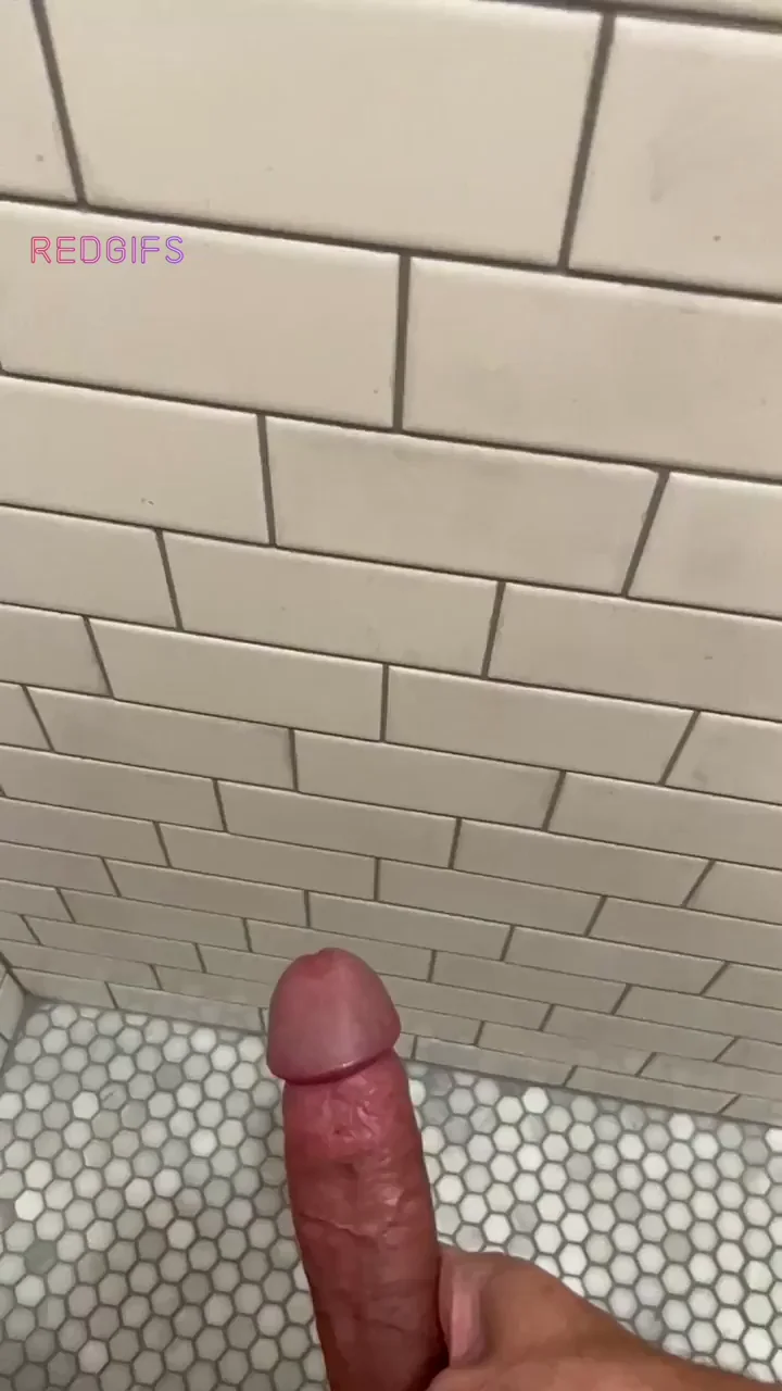Shower Stall Cock Tease: Redditor's Thick Shaft Begs for Your Load Approval