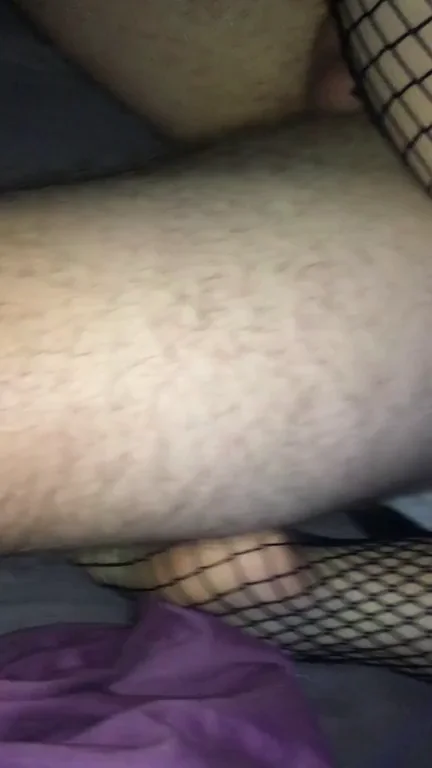 Hubby's First Share: F38 Wife's Creamy Pussy Drip in Fishnets 😈💦