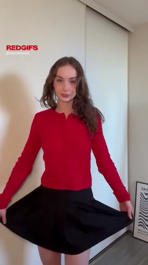 I feel so cute and naughty when I don’t wear any panties with a short skirt