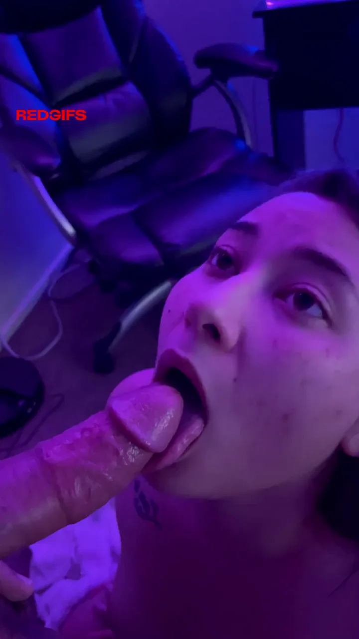 She gagged herself