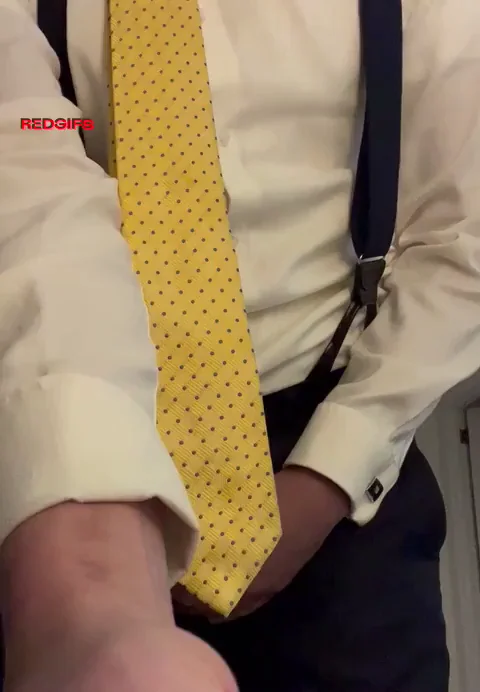 Dressing for Work but This Fat Cock is Stealing the Show 😈💦 (45s)