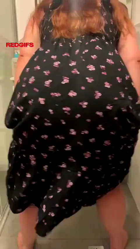 Obsessed with This Tight Dress on My Juicy BBW Booty 🍑🥰🤭