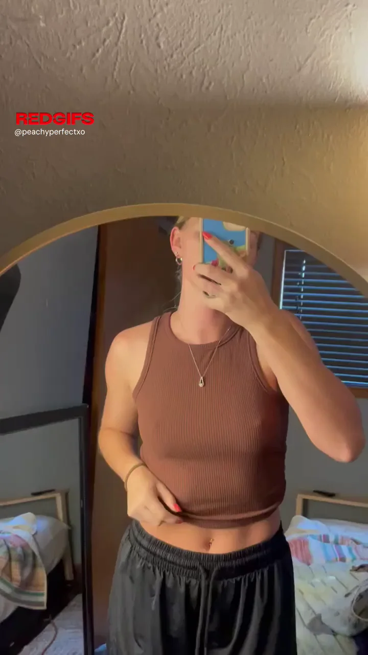 No Bra Slutty B-Cup Tease for Easy Titty Access 🔥🍒