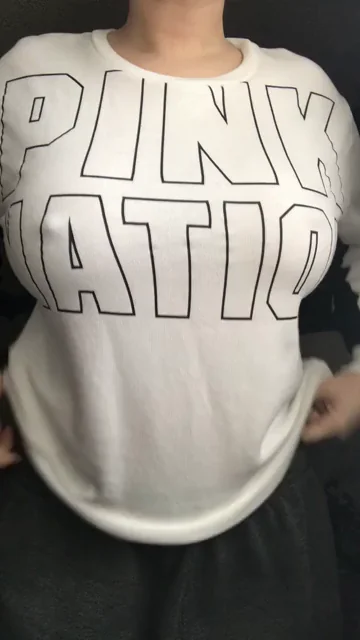🔥 Teasing My Massive Natural Tits Under This Pink Sweater? 😈 [OC]