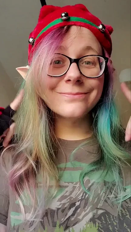 the smiliest elf at the pole