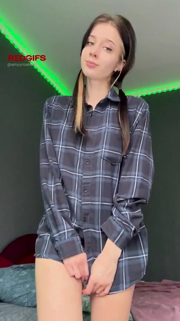 Shy and cute teen