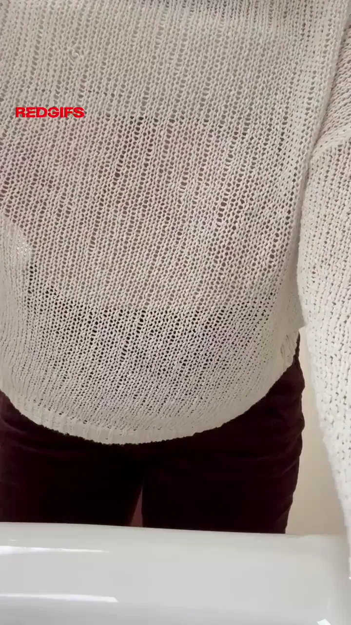 MILF Mom's Naughty Work Bathroom Panties Tease