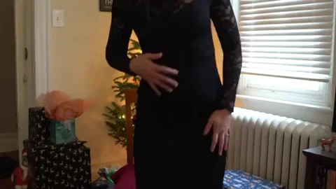 Stripping off my dress to suck and fuck his hard cock