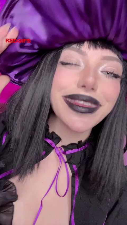 Kuromi Hello Kitty Cosplay Tease with Massive Tits