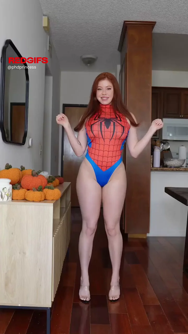 🍑 Thick Thighs on Pale Redhead Spidey Slut Save Lives! 🕷️🔥
