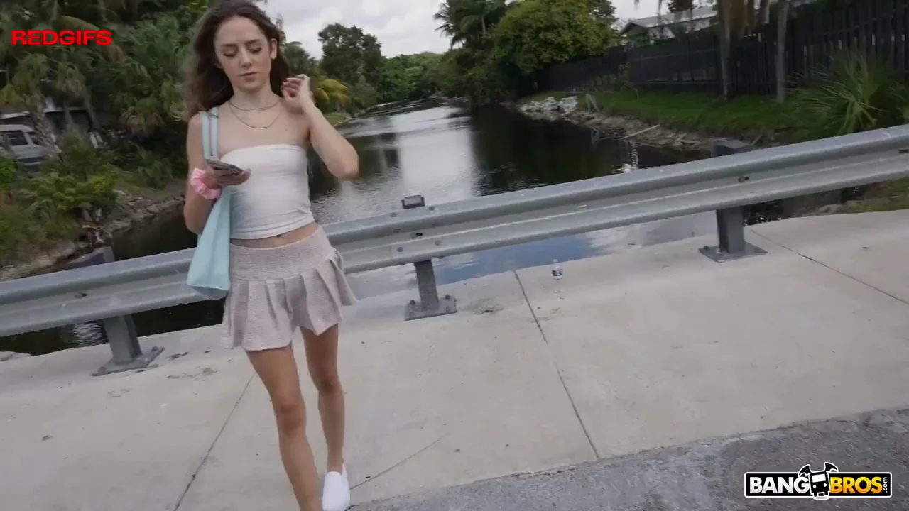 Daisy Fox, 19: Tiny Waisted Teen Flashes Tits and Fucks on the Bus