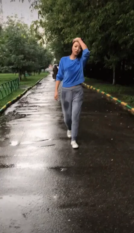 Happy under the rain