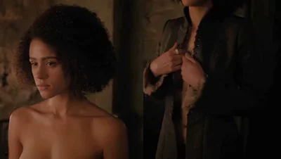 Nathalie Emmanuel's Juicy Ebony Tits 🔥 Game of Thrones Nude Tease