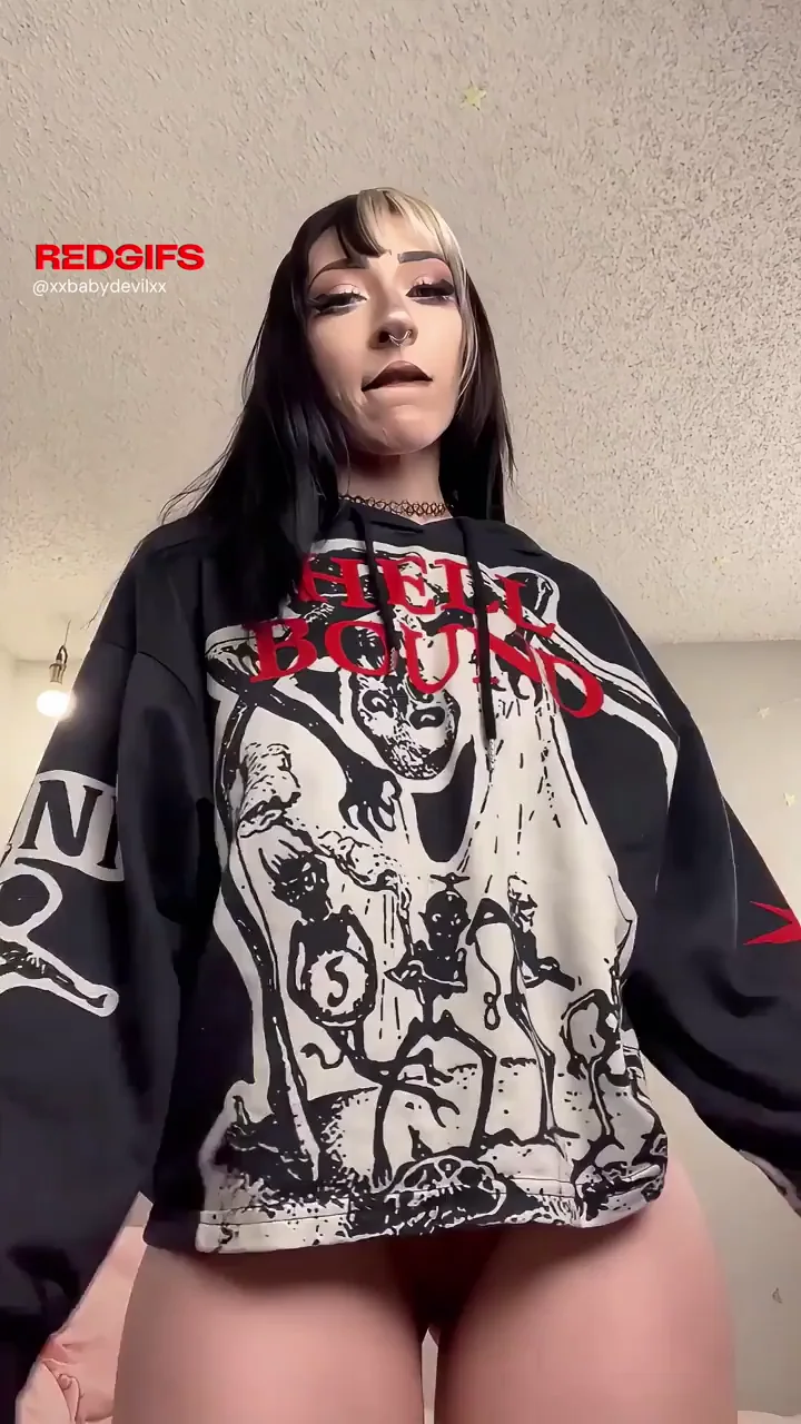 Goth Babe's Epic Titty Drop: Perfect Perky Rack Reveal!