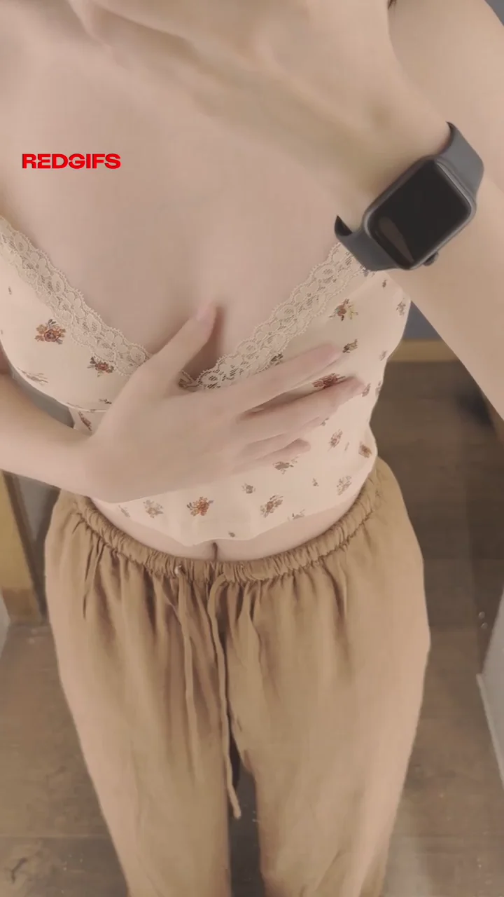 My needy nipples getting hard in the changing room, can't wait to go home and get fucked