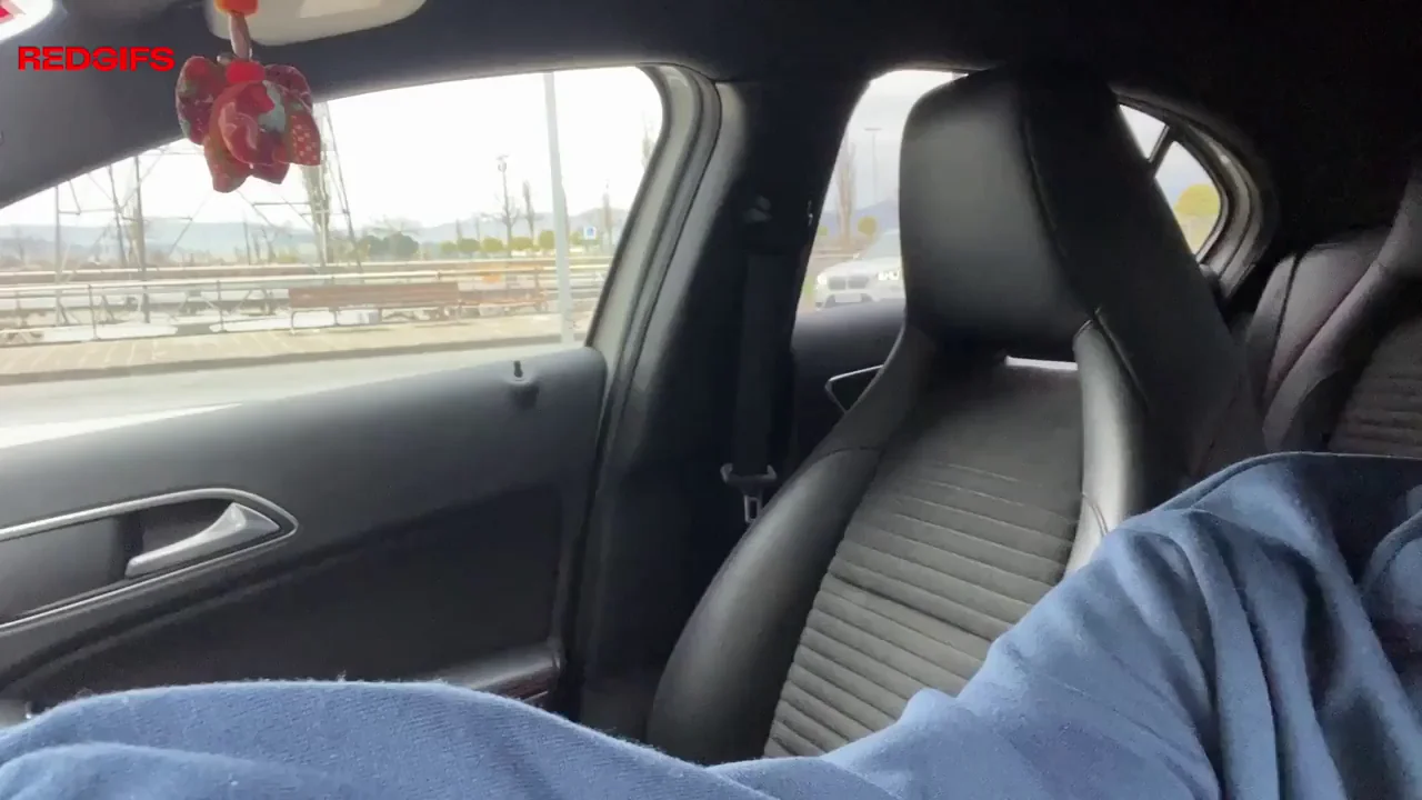 Drenched Pussy Vibes in Car Flash 😈💦🚗