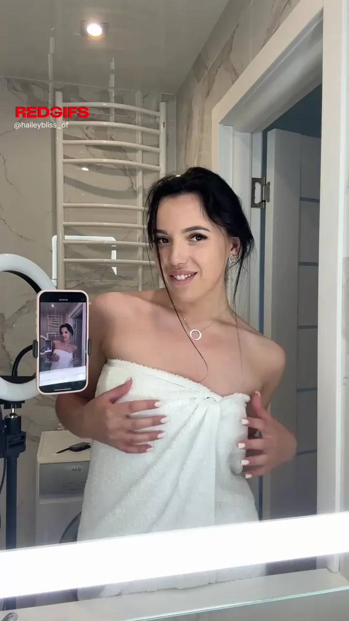 Soapy Titties Tease from Cute Busty Teen