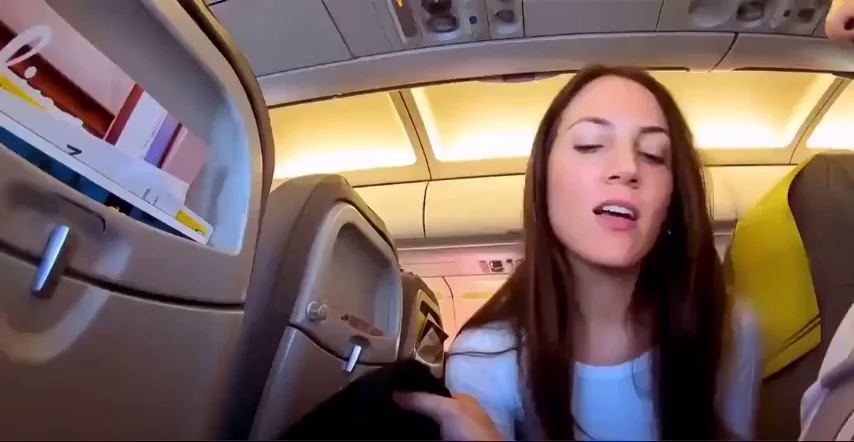 🔥 Sneaky Mile-High Handjob Bliss ✈️🍆💦