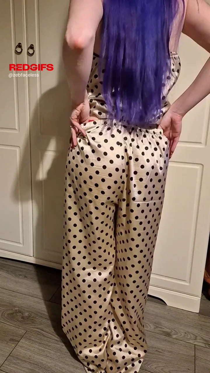 Seductive bedtime panty peel