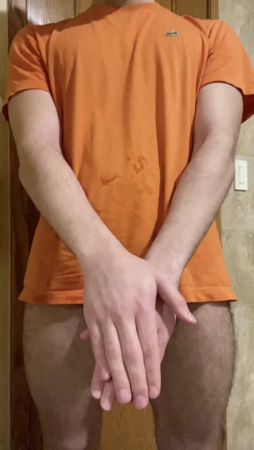 Orange Tee Tease: Thick Dick Reveal Boner Bash