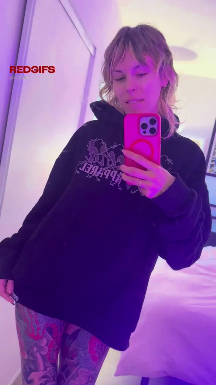 always wearing your hoodies with nothing underneath