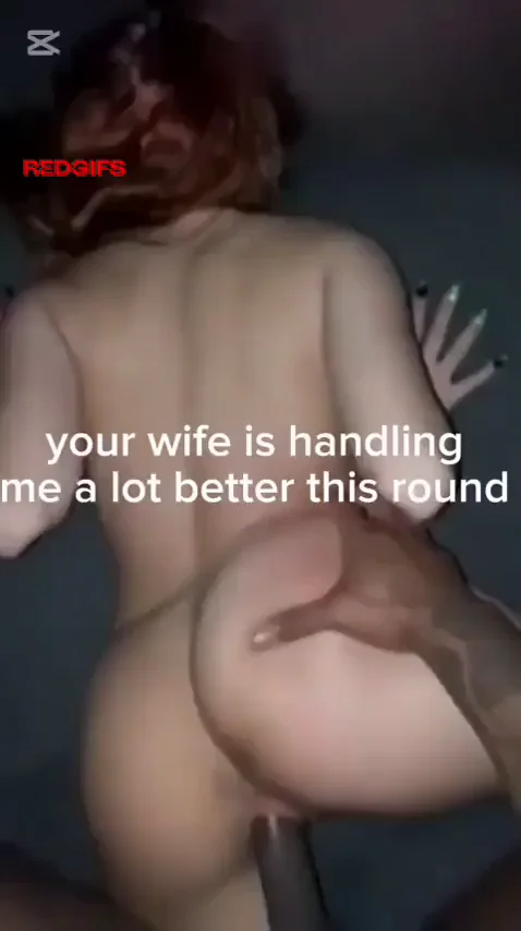 Your wife is getting used to his way bigger dick